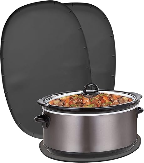 2PCS Oval Slow Cooker Mat: Must-Have Kitchen Essential!